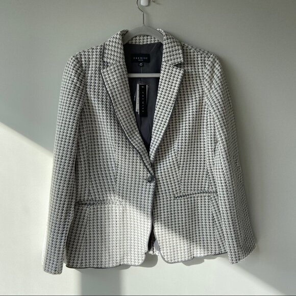 NWT Premise Studio Houndstooth  Blazer - Picture 3 of 13